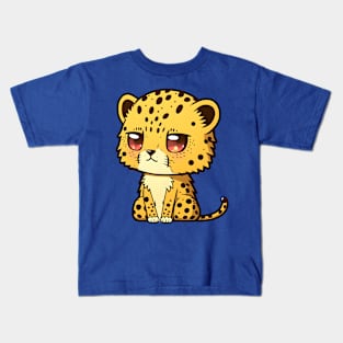 Big-headed Tiny Puppy Cheetah Kids T-Shirt